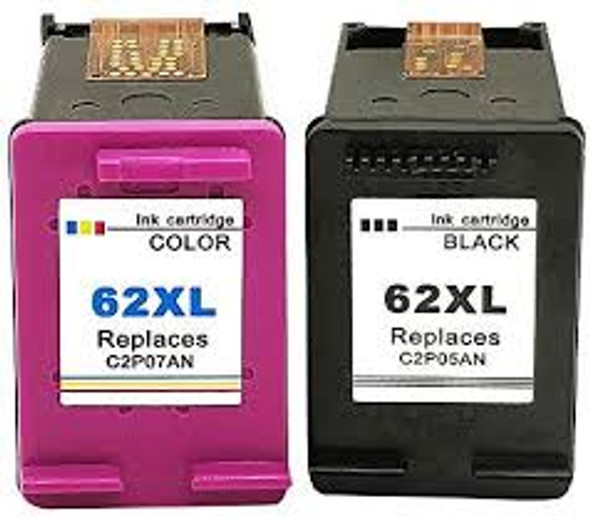 Compatible HP 62XL Black/Colour Ink Cartridges