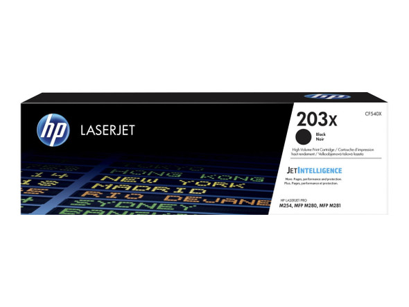 Genuine HP 203X Black Toner Cartridge CF540X