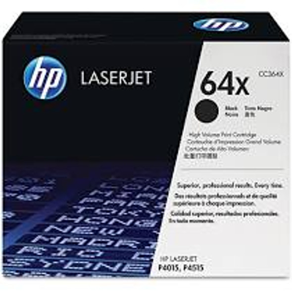 Genuine HP 64X High Yield Black Toner Cartridge CC364X