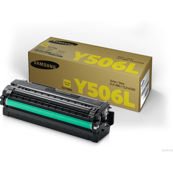 Genuine Samsung Y506L Yellow Toner Cartridge High Yield CLT-Y506L/ELS