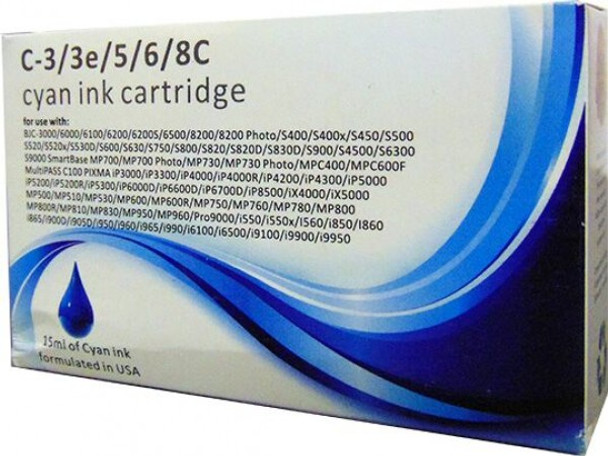 Compatible Canon BCI-6 Cyan Inkjet Cartridge