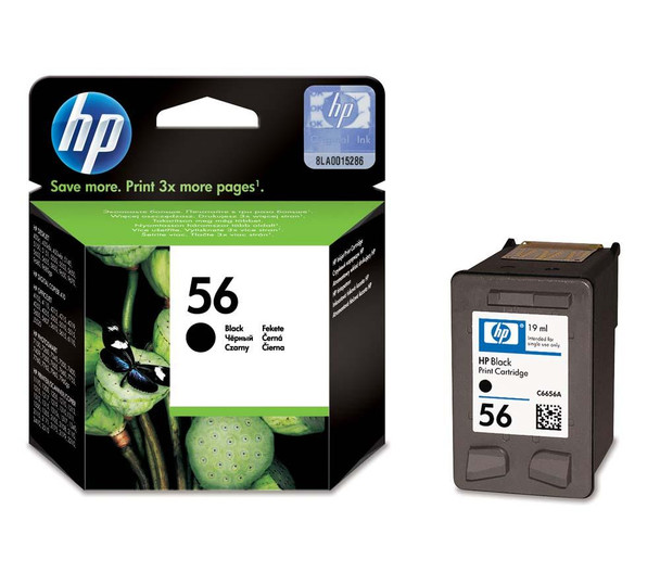 Genuine HP 56 Black Inkjet Cartridge C6656AE