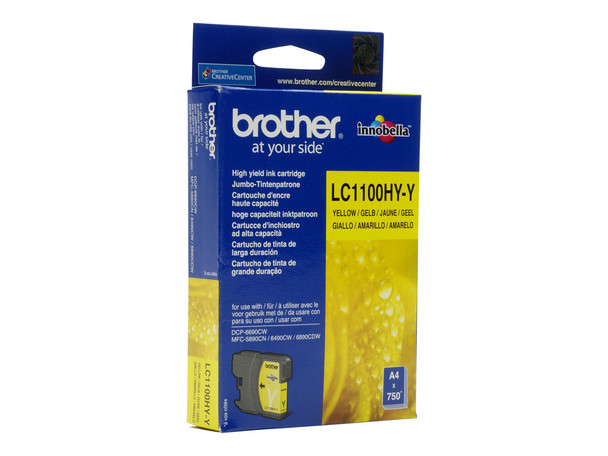 Genuine Brother LC1100 Yellow Cartridge