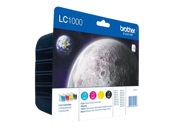 Genuine Brother LC1000 Inkjet Cartridge Value Pack