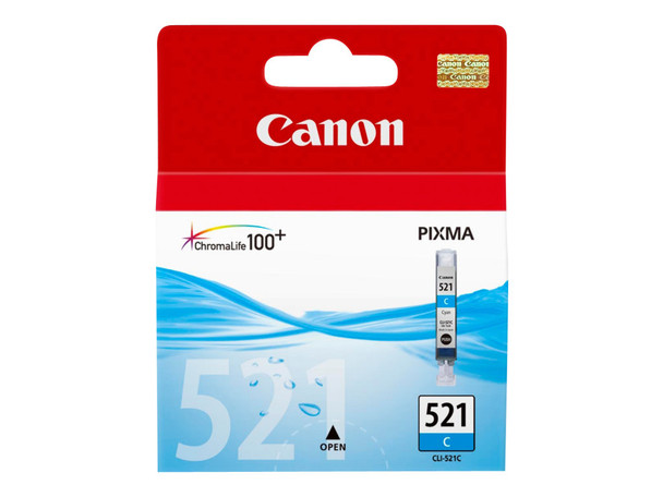 Genuine Canon CLI-521C Cyan Inkjet Cartridge