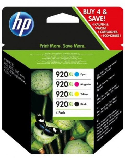 Genuine HP 920XL High Yield Ink Cartridge Value Pack C2N92AE