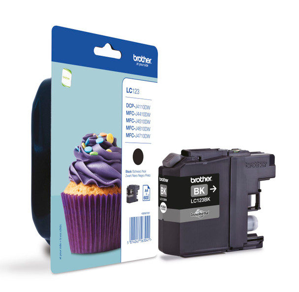 Genuine Brother LC123BK Black Inkjet Cartridge