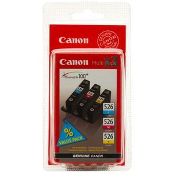 Genuine Canon CLI-526 Inkjet Cartridges Value Pack