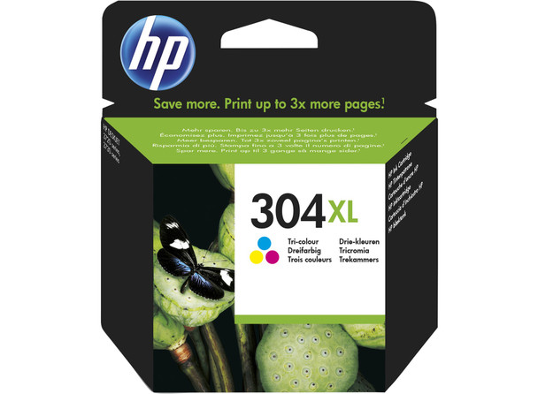Genuine HP 304XL Colour Ink Cartridge N9K07AE
