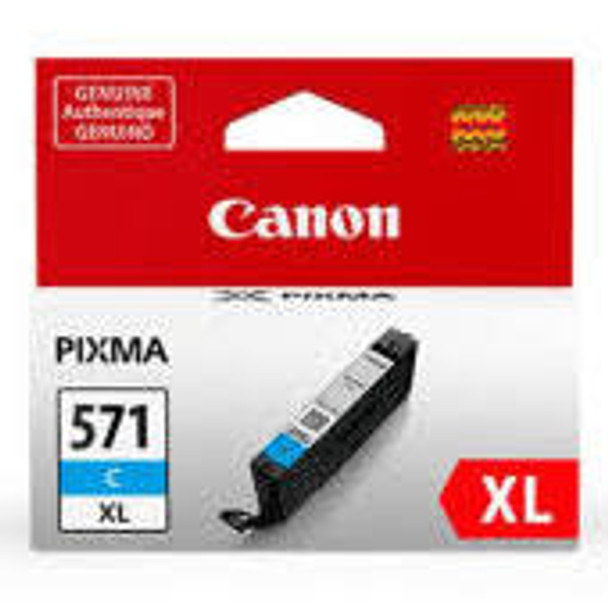 Genuine Canon CLI-571XL Cyan High Yield Ink Cartridge 0332C001