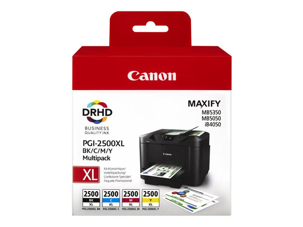 Genuine Canon PGI-2500XL Inkjet Cartridge Multipack