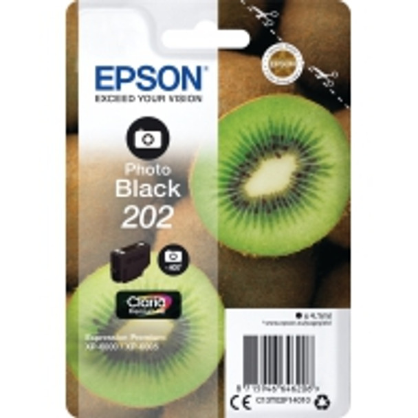 Genuine Epson 202 Photo Black Inkjet Cartridge