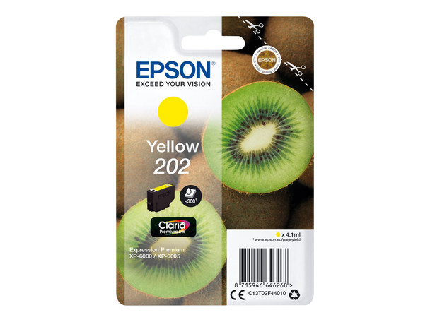 Genuine Epson 202 Yellow Inkjet Cartridge