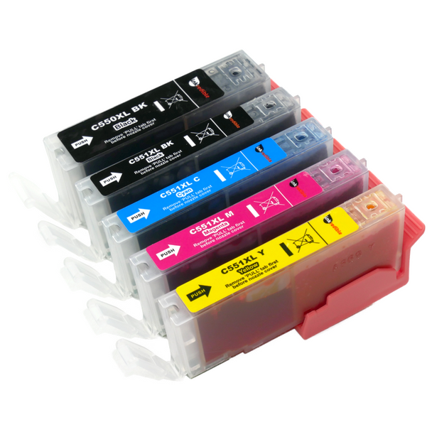 Compatible Canon PGI-550XL/CLI-551XL Ink Cartridge Multipack