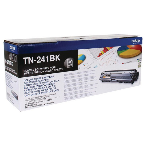 Genuine Brother TN241BK Black Toner Cartridge