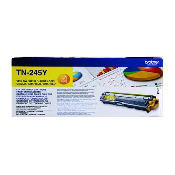 Genuine Brother TN245Y High Yield Yellow Toner Cartridge