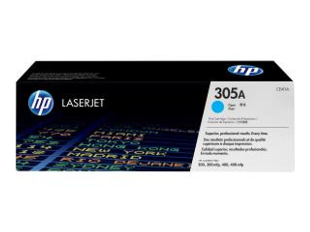 Genuine HP 305A Cyan Toner Cartridge (CE411A)