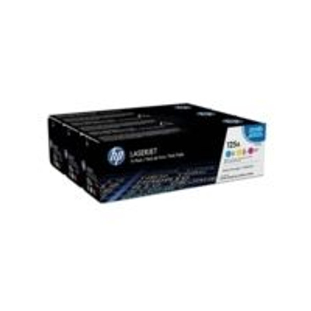 Genuine HP 125A Cyan/Yellow/Magenta Toner Cartridge Tri-Pack CF373AM