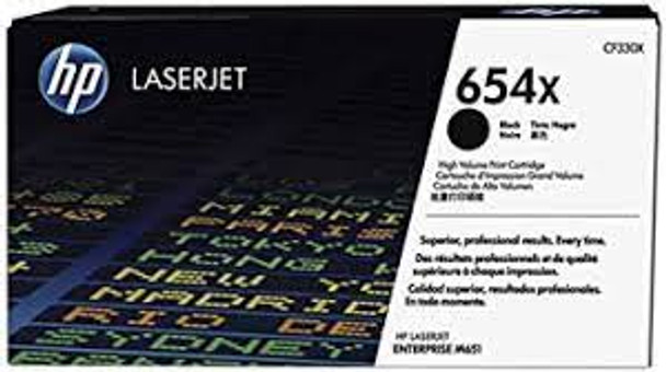 Genuine HP 654X Black Toner Cartridge CF330X