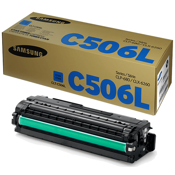 Genuine Samsung C506L Cyan Toner Cartridge High Yield CLT-C506L/ELS