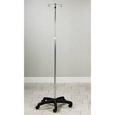 Clinton Economy 5-Leg, 4-Hook IV Pole