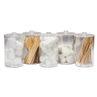 Unlabeled, Clear Plastic, Sundry Jars