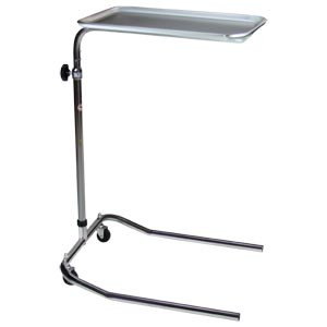 Blickman Single Pole Chrome Mayo Stand