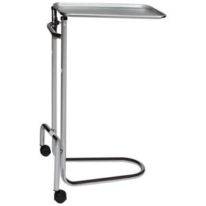 Blickman Double Pole Chrome Mayo Stand
