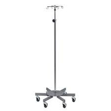 Clinton Six-Leg, 2-Hook Infusion Pump Stand