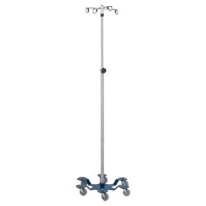 Powdered Coated Base, Tru-Lock, Model 1370-4, Diameter 23.375, Adjust Height 52" - 90", 29 lbs.