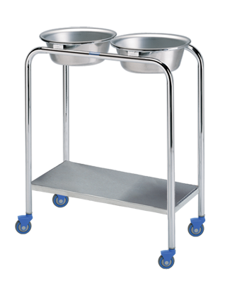 Pedigo Double Basin Stand with SS Basin and Lower Shelf