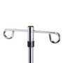 Clinton Economy 5-Leg, 2-Hook IV Pole