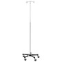 3" Hard Rubber Casters, Twist Lock, 2 Hooks, Model 7792SS, Diameter 24", Adjust Height 74" - 100", 15 lbs.