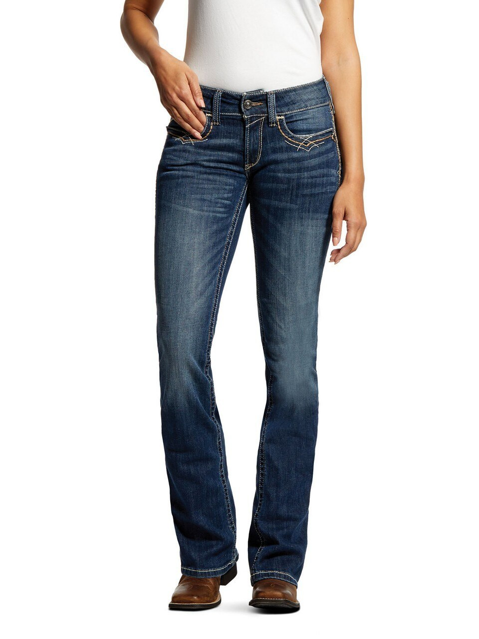 Ariat® Ladies R.E.A.L Brianna Bootcut Light Wash Jeans