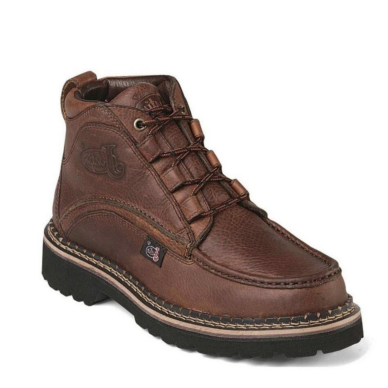 justin chukka work boots