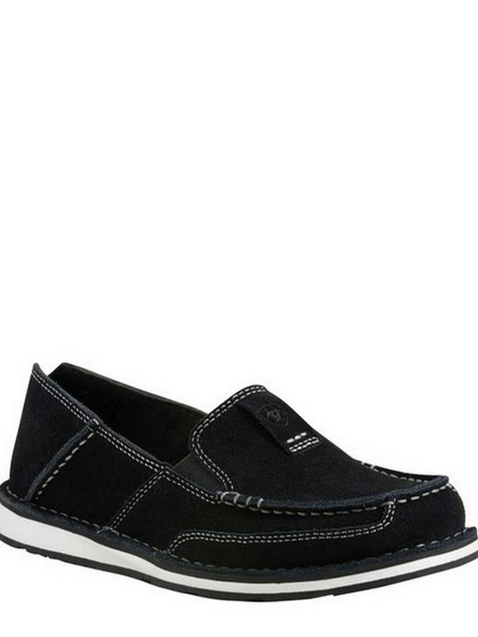 Ladies' Black Suede Cruiser Slip-on Shoes