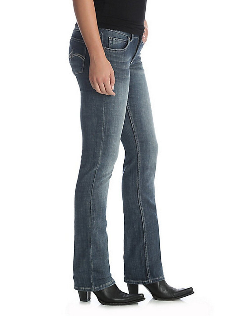 WranglerÂ® Ladies' Premium Patch Mae Midrise Jeans