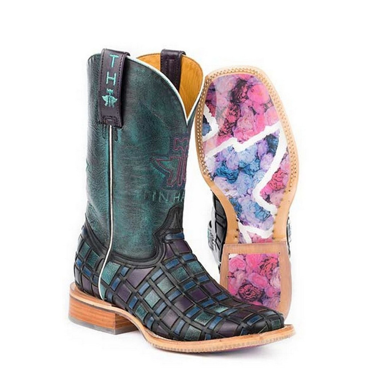 tin haul patchwork boots