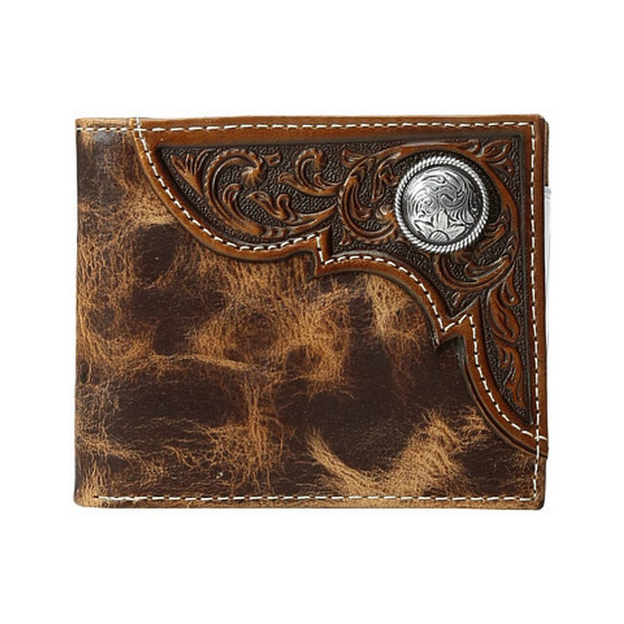 Ariat Men's Bifold Concho Logo Wallet