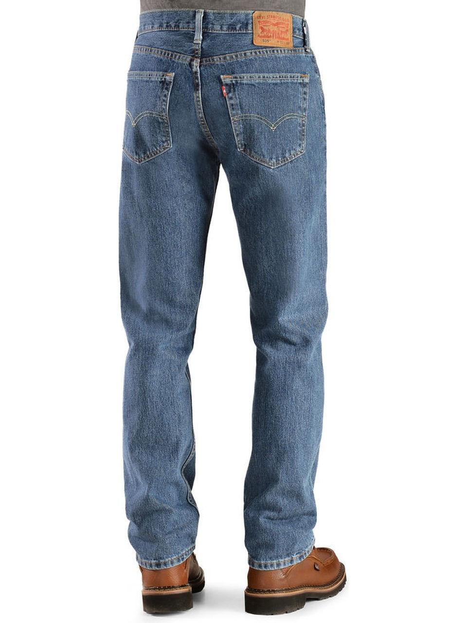 Levi'sÂ® Men's Medium Stonewash Regular Fit 505 Jeans