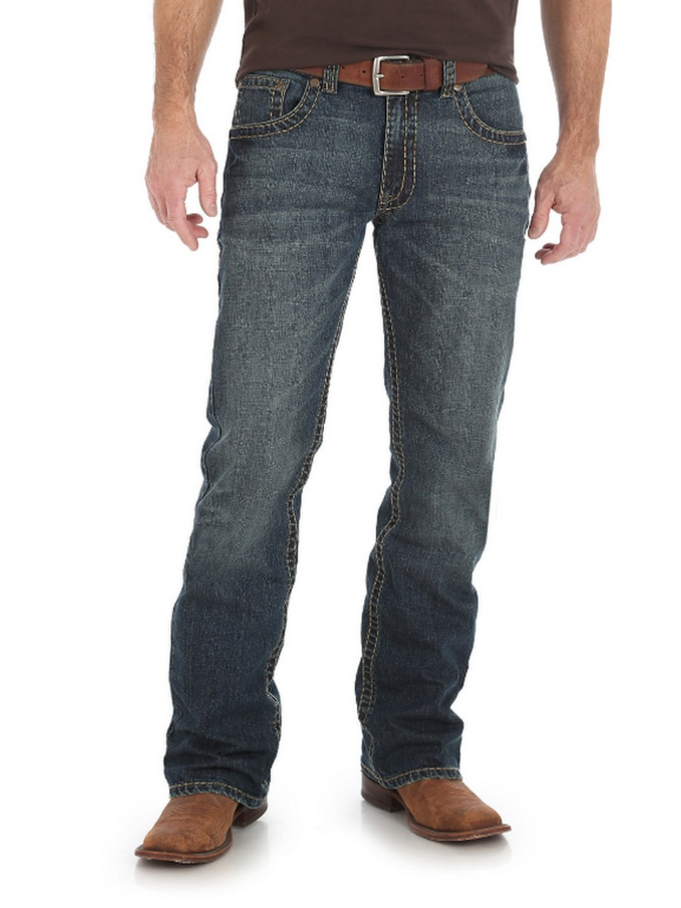 mens wrangler slim fit bootcut jeans