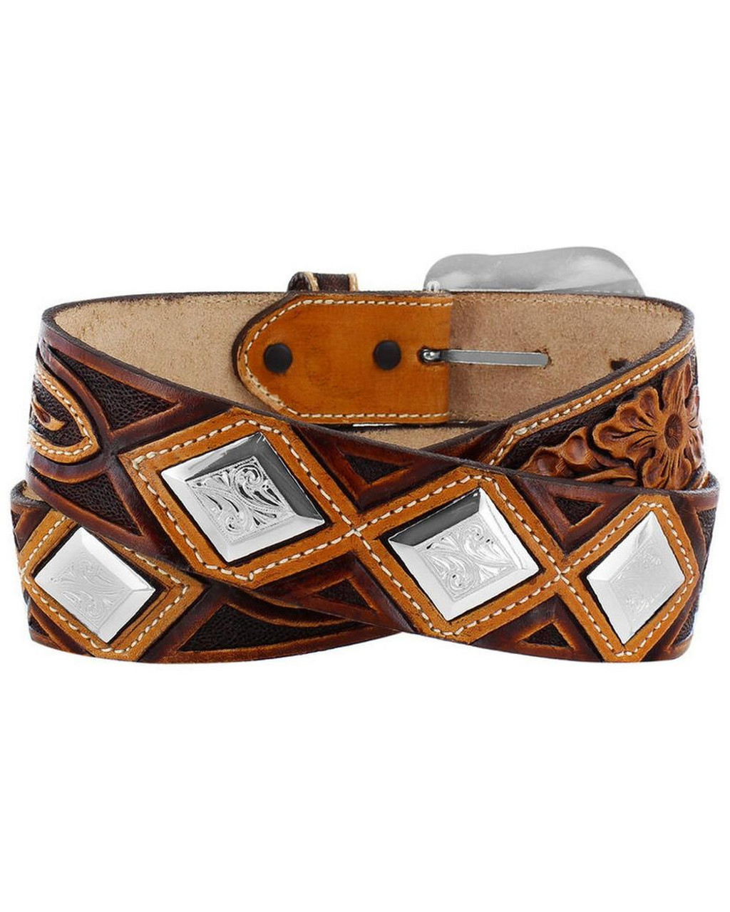 90’S TONY LAMA western BELT Tony Lama Men's Tan Leather Western Belt | JW Stores
