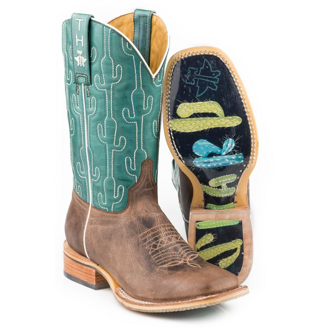 green cowgirl boots