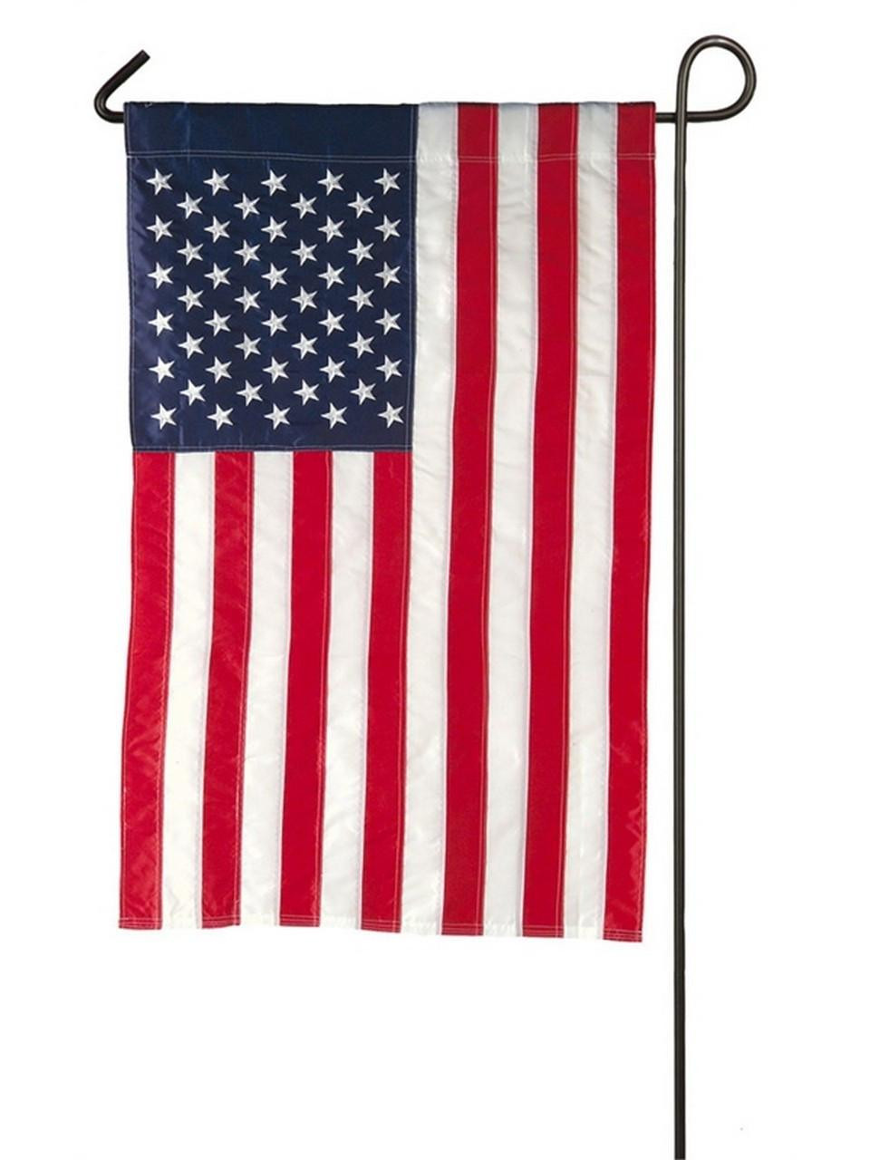 Evergreen American Flag Garden Flag - Thumbnail 3