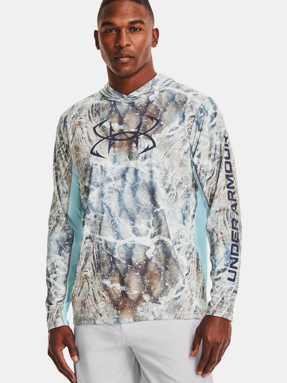 Under Armour Men's Iso-Chill Shore Break Camo Hoodie, (015) Halo