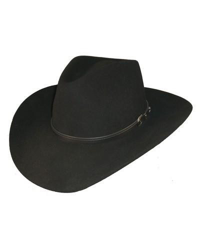 StetsonÂ® Black Seneca 4X Buffalo Fur Hat