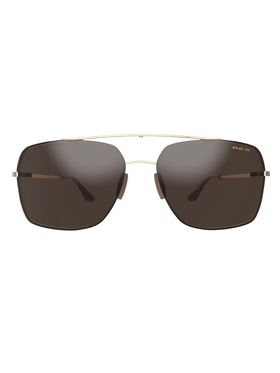 Bex Sunglasses® Gold/Brown Pilot Sunglasses