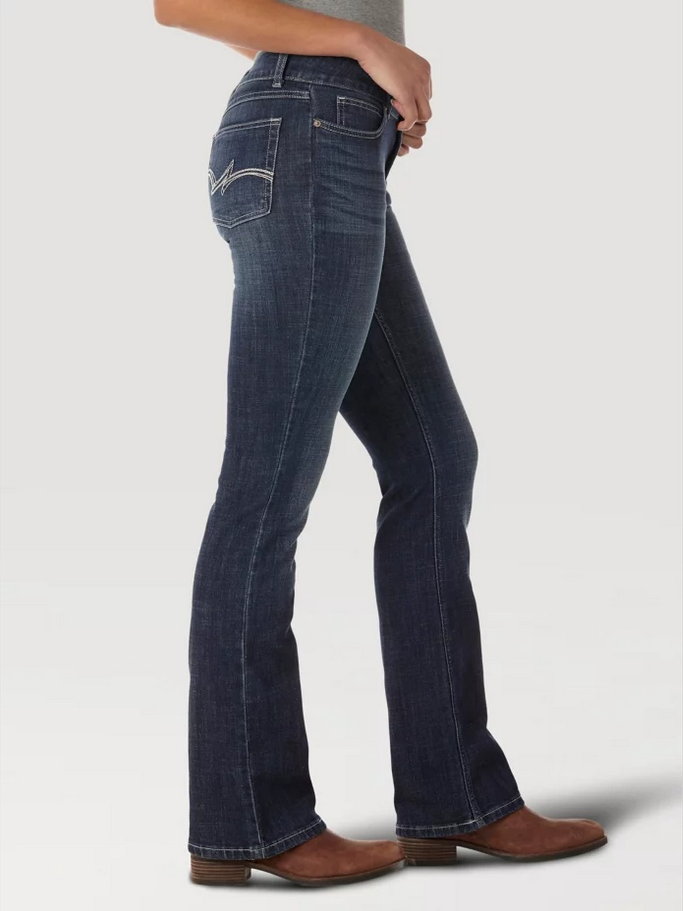 Wrangler® Ladies' Classic Bootcut Jeans in DO Wash