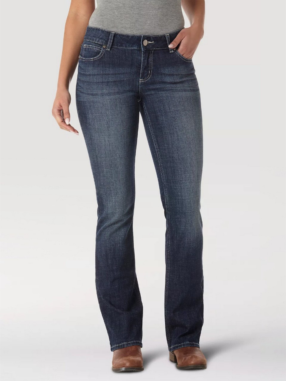 Wrangler® Ladies' Classic Bootcut Jeans in DO Wash