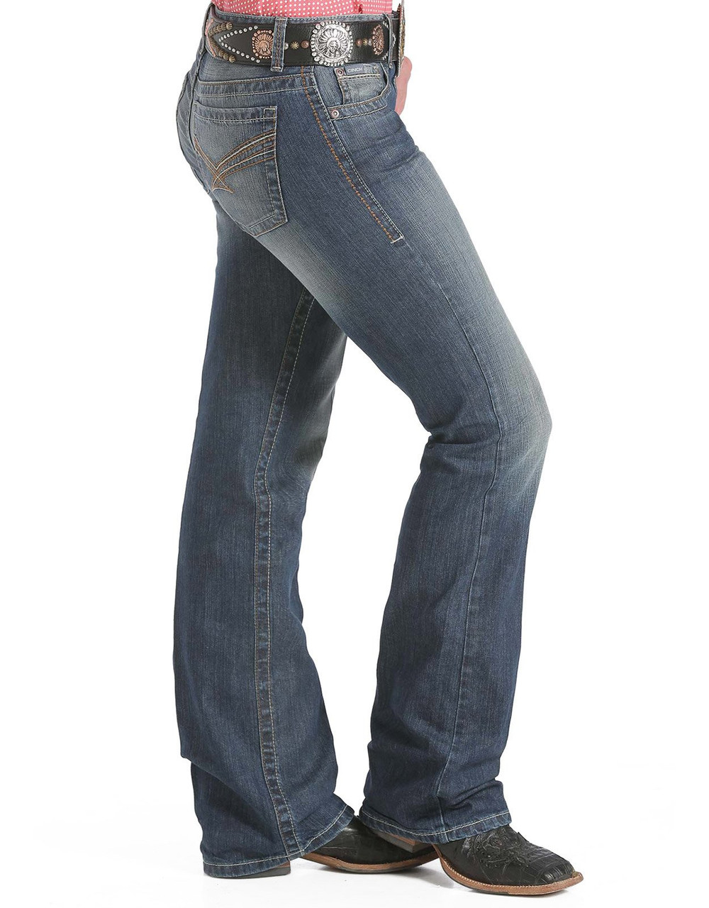 Cinch® Ladies' Ada Mid Rise Relaxed Fit Bootcut Jeans